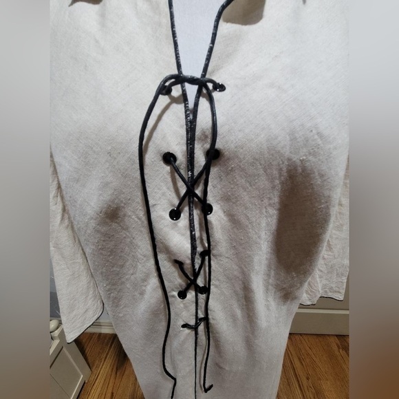 Nikki Valentine 100% Pure Irish Linen Long Dress Size 14 - Picture 2 of 5